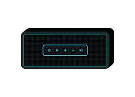 Portable Wireless Speaker Mini Icon to Play Music Animated Vector Illustration