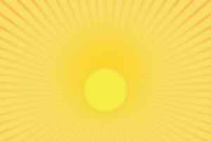 Sun rays Retro vintage style on yellow background, Sunburst Pattern Background. Rays. Summer Banner Vector illustration