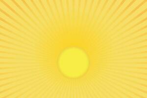 Sun rays Retro vintage style on yellow background, Sunburst Pattern Background. Rays. Summer Banner Vector illustration