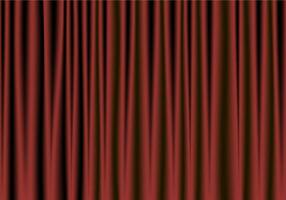 vector realista rojo y negro teatro cortina ilustración