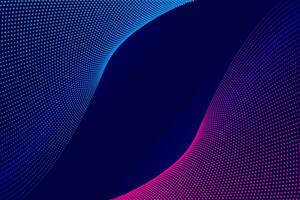 Abstract background with dotted waves vector