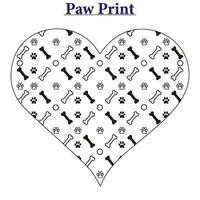 Paw Print Vector Background