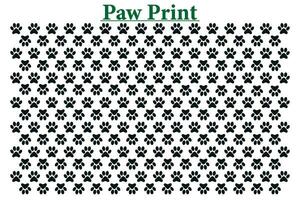 Paw Print Vector Background