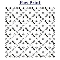 Paw Print Vector Background