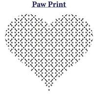 Paw Print Vector Background