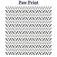 Paw Print Vector Background