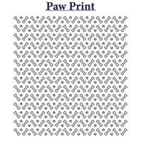 Paw Print Vector Background