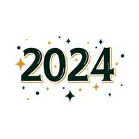 feliz año nuevo 2024 vector