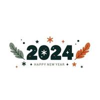 feliz año nuevo 2024 vector