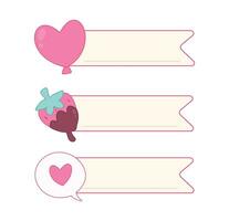 Cute Valentine Themed Art with simple color. Love Valentine Decoration vector design icon arts