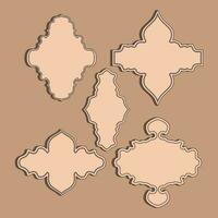 set of decorative frames for text and images vector