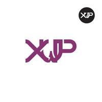 Letter XWP Monogram Logo Design vector