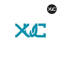 Letter XWC Monogram Logo Design vector