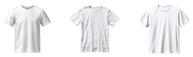 ai généré blanc T-shirt dans png