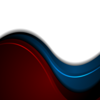 bleu et rouge abstrait embrasé vagues png