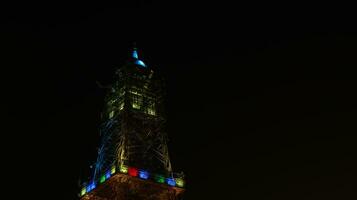 el limbo torre a noche. gorontalo regencia icono foto