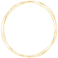Gold Circle Frame png
