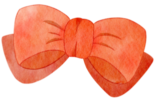 watercolor red bow png
