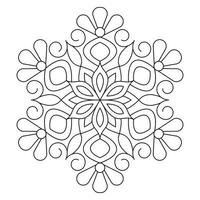 Eternal loop simple mandala design vector file