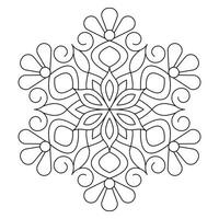 Eternal loop simple mandala design vector file