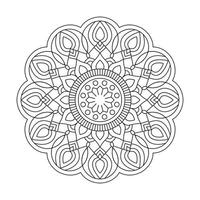 Harmonic rings simple mandala design vector file