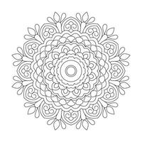 Peaceful Simple Mandala design vector file,