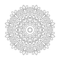 Peaceful Simple Mandala design vector file,