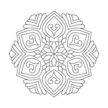 Cosmic Harmony simple mandala design vector file