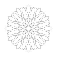 Mandala art common Coloring book page design vector File