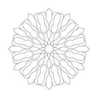 Mandala art common Coloring book page design vector File