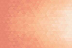 Gradient mosaic triangle shape background pattern. Color trend of 2024 Peach fuzz. Design texture elements for banners, covers, posters, backdrops, walls, wallpaper. Vector illustration.