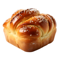 AI generated sweet bun isolated on transparent background ,sesame cake png ,generative ai