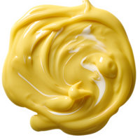 AI generated splash of mayonnaise isolated on transparent background ,generative ai png