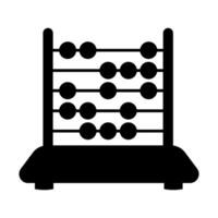 Abacus vector black icon isolated on white background