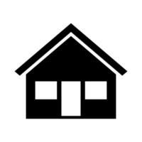 House black vector icon isolated on white backround