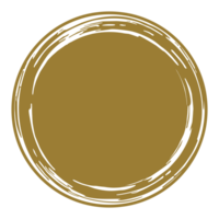 zen cerchio icona simbolo su il oro colore. zen illustrazione per logo, arte telaio, arte illustrazione, sito web o grafico design elemento. formato png