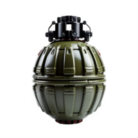 ai gerado militares Grenade isolado em transparente fundo png