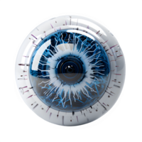 ai genererad eyeball isolerat på transparent bakgrund ,blå eyeball png ,generativ ai