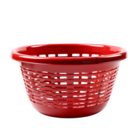 AI generated plastic basket isolated on transparent background ,generative ai png