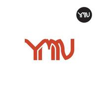 Letter YMN Monogram Logo Design vector