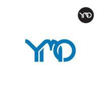 Letter YMO Monogram Logo Design vector