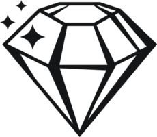 skön diamant Smycken logotyp ikon isolerat mall illustration png