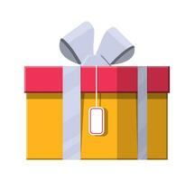 Gift box on white. vector