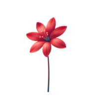 ai gerado vermelho tulipa isolado png