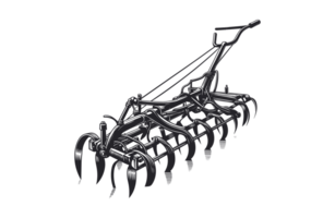Coltivatore azienda agricola utensili illustrazione silhouette png file