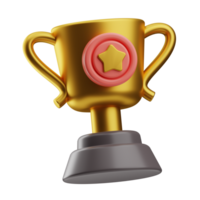 recompensa y insignias objeto campeón 3d ilustración png