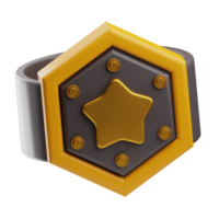 beloning en badges voorwerp kampioen riem 3d illustratie png