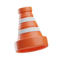 Firefighter Object Cone 3D Illustration png