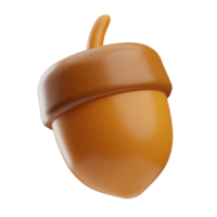 Season Time Object Acorn 3D Illustration png