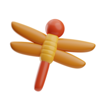 Season Time Object Dragonfly 3D Illustration png